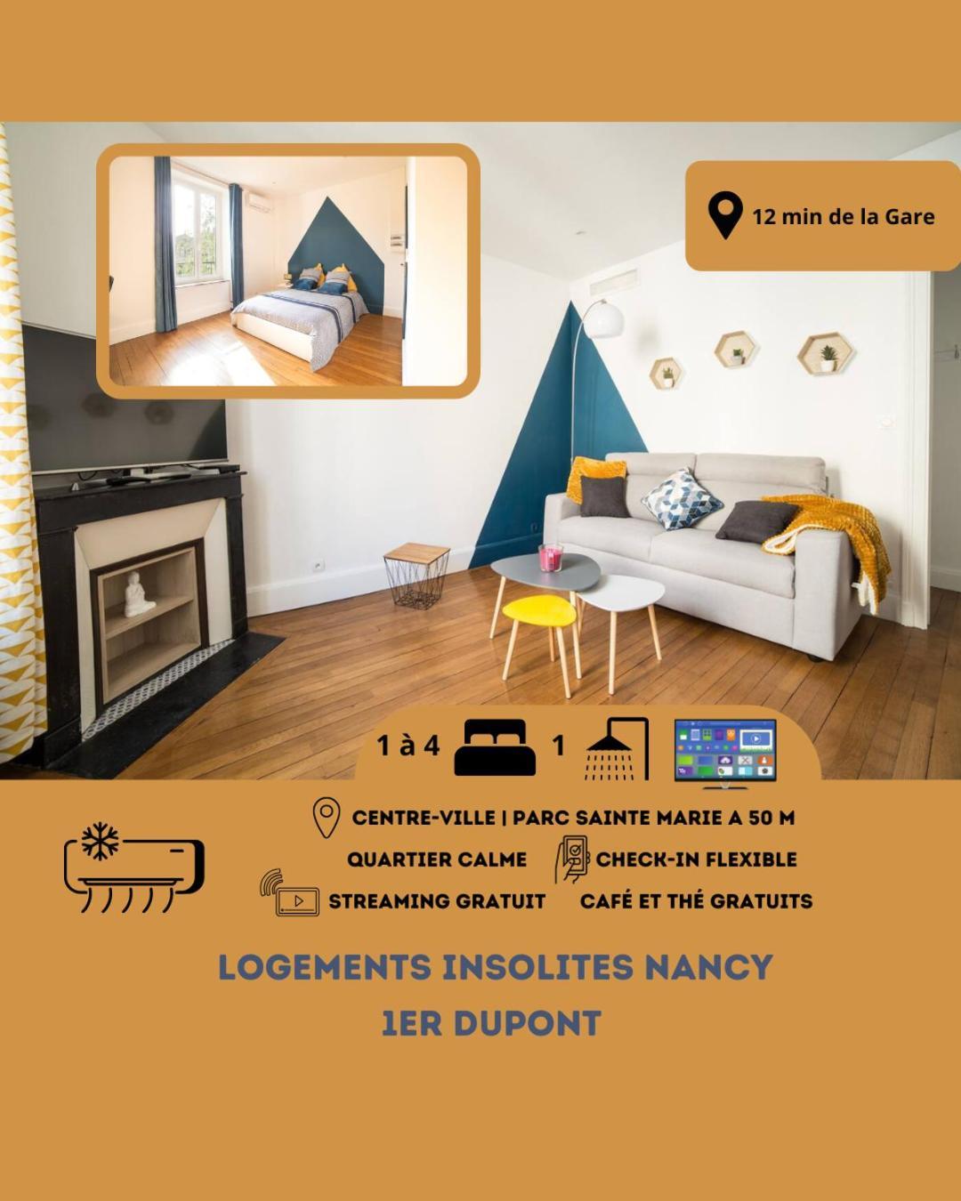 Le P'Tit Dupont - Logements Insolites Nancy Esterno foto